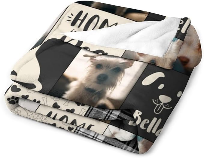 Artsadd Dog and Cat Memorial Gifts, Pet Loss Memorial Blanket, Custom Dog Blanket, Personalized Pet Remembrance Gifts, Loss of Pet or Cat Remembrance Sympathy Grief Condolence Bereavement Gifts