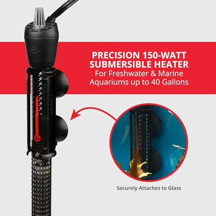 Marineland Precision Heater for Saltwater or Freshwater Aquariums