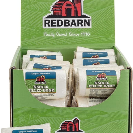 Redbarn Pet Products Filled Dog Bones Peanut Butter, Cheese N' Bacon, Beef, Natural Long-Lasting Dental Treats; Suitable for Aggressive Chewers.