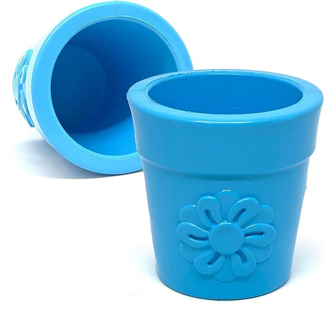 SodaPup Flower Pot – Durable Dog Treat Dispenser & Chew Toy Made in USA from Non-Toxic, Pet Safe, Food Safe Rubber Material for Mental Stimulation, Problem Chewing, Calming Nerves, & More