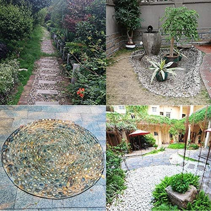 18 Pounds Pebbles Aquarium Gravel River Rock, Natural Polished Decorative Gravel, Polished Pebbles,Garden Ornamental River Pebbles Rocks, Mixed Color Stones for Landscaping Vase Fillers (18.3)
