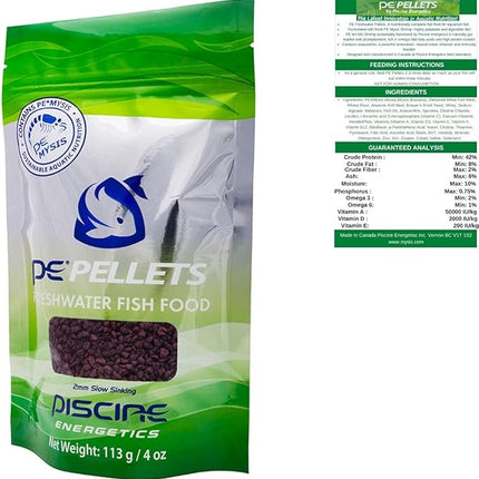 Piscine Energetics PE PELLETS Freshwater 2mm - 4oz