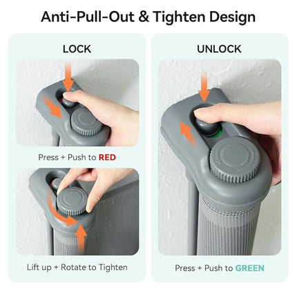 COMOMY 118" Retractable Baby Gates Extra Wide, Retractable Dog Gate for Large Openings, Extra Long Dog Gates for The House, Extra Large Mesh Pet Gate for Stairs, Doorways, Hallways, Indoor&Outdoor