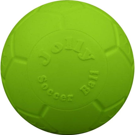 Jolly Pets Large Jolly Soccer Ball Floating-Bouncing Dog Toy; 8" Green Apple