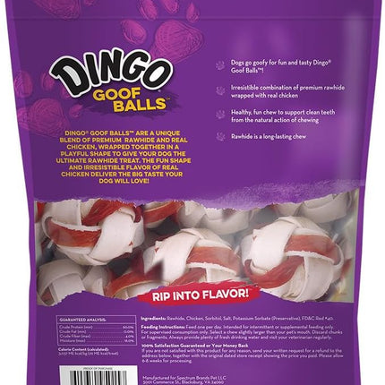 Dingo Goof Balls, Chicken, 4.2 Ounce (pack of 6)