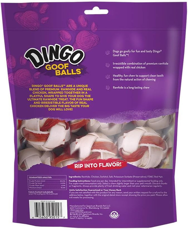 Dingo Goof Balls, Chicken, 4.2 Ounce (pack of 6)