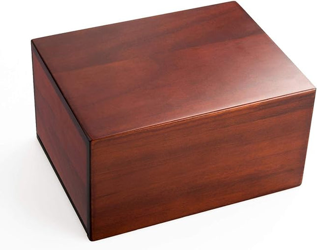 PCS Cremation Urns for Ashes, Pet Memorial Funeral Urns Box,Wooden Decorative Urn for Dog Cat,Cremation Keepsake Burial Ash Box - M (7.5 x 5 x 3.75'')