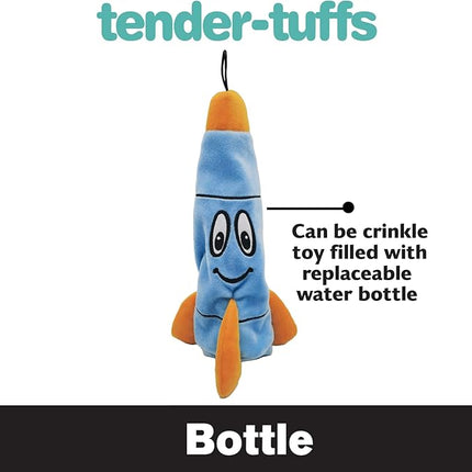 SmartPetLove Snuggle Puppy Tender-Tuffs - Rocco Rocket Water Bottle Dog Toy - Bottle Cover Dog Toy