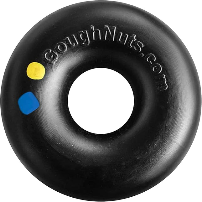 Goughnuts — Dog Toys for Aggressive Chewers | Virtually Indestructible Dog Toys for Large Breeds Such as Pit Bulls | Heavy Duty Dog Toy | Black