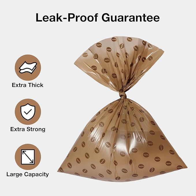 VETRESKA Dog Poop Bags Dispenser with Coffee Scented Waste Bags, Leak Proof, Extra Thick & Strong, 1 Holder and 105 Count Pet Poop Bags (7 Refill Rolls) for Dogs and Cats