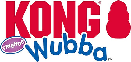 KONG Wubba Friends Ballistic Dog Toy - Durable Interactive Squeaky Toy, Assorted Colors/Animals, Fetch & Tug-of-War (Small)