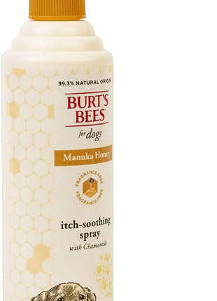 Burt’s Bees for Pets Itch Spray with Manuka Honey and Chamomile for Dogs - Naturally Derived Ingredients, Formulated Without Artificial Fragrances, Sulfates, Colorants, 10 Fl Oz