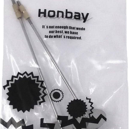 Honbay 2pcs Parrot Bird Rabbit Hutch Cage Fruit Vegetable Holder Skewer Foraging Toy Animal Treating Tool (L)