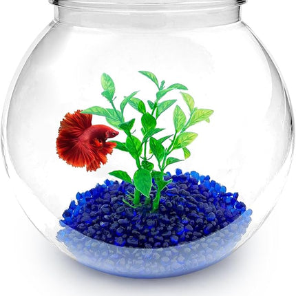Newpol Mini Plastic Aquarium Starter Kits, Fish Tank (0.8Gallon/ 3L)