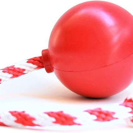 SodaPup USA-K9 Cherry Bomb – Durable Dog Tug Toy, Treat Dispenser, Chew Toy Made in USA from Non-Toxic, Pet Safe, Food Safe Natural Rubber Material for Bonding, Exercise, Training & More