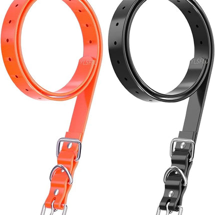 Dog Collar Strap for Most of Electronic Training Shock Collar Receivers-Adjustable Durable Waterproof Odorless 3/4 Inch Collar Replacement for Barking Fence-Pet TPU Collar Strap