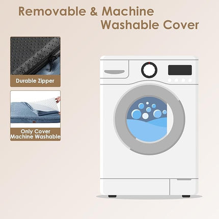 EHEYCIGA Orthopedic XXL Dog Beds for Jumbo Dogs with Removable Washable Cover,Spa Blue, 50x36