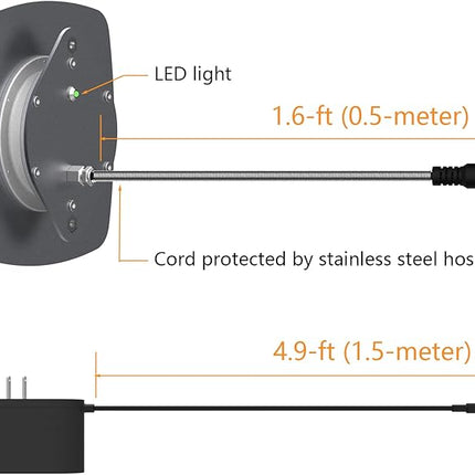 Bird Heater, Thermostatical Bird Warmer for Parakeets, IP67 Waterproof Bird Accessories and Supplies, 12V