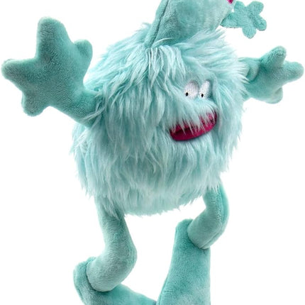 goDog PlayClean Germs Squeaky Plush Dog Toy with Odor-Eliminating Essential Oils, Chew Guard Technology - Seafoam, Small