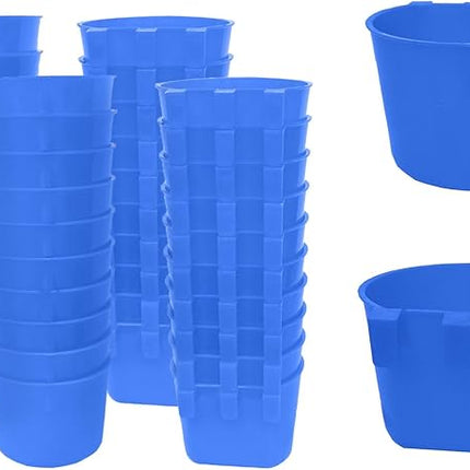 Pack of 40 Cage Cups Birds Feeders Seed Bowl Chicken Feeding Watering Dish Rabbit Water Food Hanging Wire Cages Box 8 oz Coop Cups for Pet Parrot Parakeet Game Fowl Poultry Pigeon
