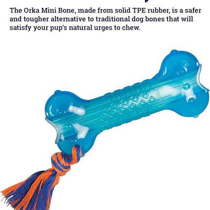 Petstages Orka Bone Royal Blue Treat-Dispensing Dog Chew Toy