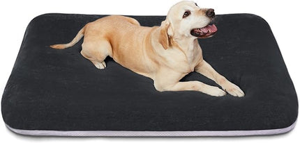 Magic Dog Super Soft Large Dog Bed, 39 Inches Orthopedic Foam Pet Beds with Anti Slip Bottom, Dog Sleeping Mattress with Removable and Washable Cover, Dark Grey L,39'' X 33.5'' X 3.7''