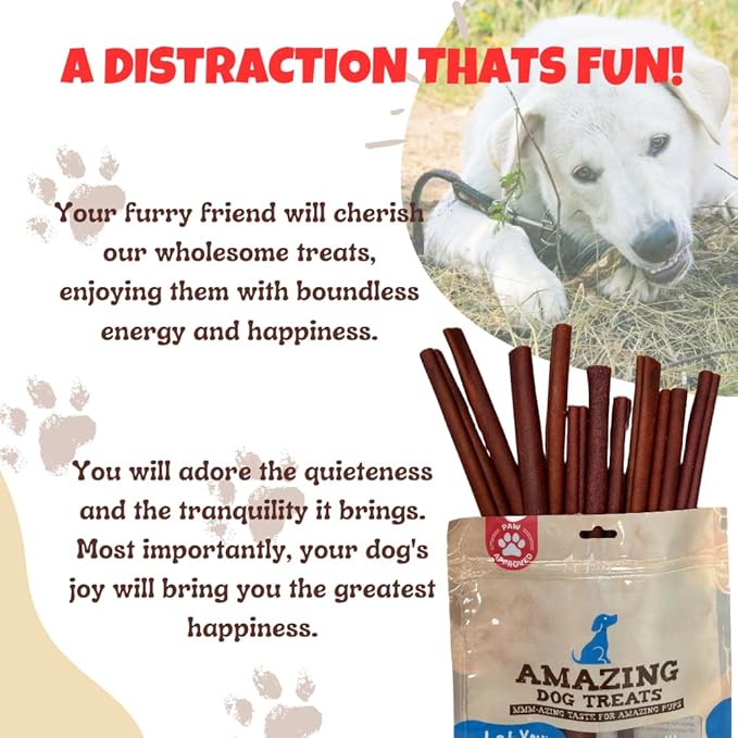 Amazing Dog Treats 6 Inch Collagen Stick - (75 Count)- Collagen Sticks for Dogs - No Hide Dog Bones