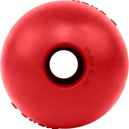 KONG Ball with Hole - Durable Dog Fetch Toy for Training, Interactive Playtime & More - Classic Natural Rubber Ball - Red - for Large/X-Large Dogs
