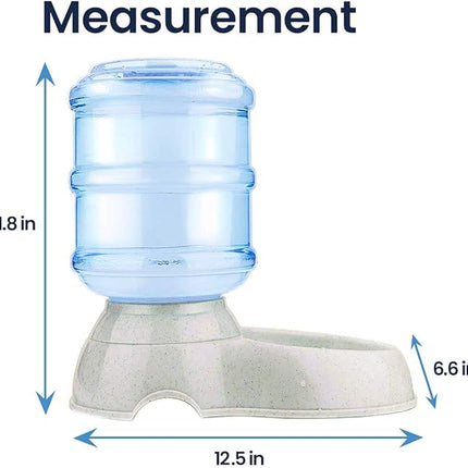 Automatic Pet Water Self-Dispenser - Zento Deals Premium Quality Self-Dispensing Gravity Drinking Pet Waterer, 3.7 Liters Capacity