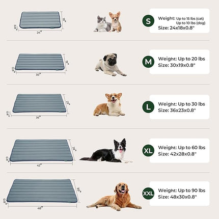 BALANCE Dog Crate Pad, Dog Foam Crate Mat Kennel Pad, Washable Water-Resistant Pet Bed Flat Dogs Cage Mat for Large Dogs
