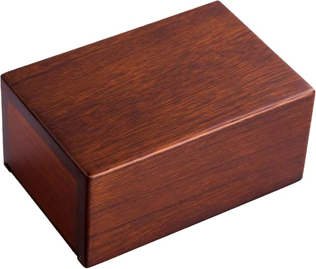 PCS Cremation Urns for Ashes, Pet Memorial Funeral Urns Box,Wooden Decorative Urn for Dog Cat,Cremation Keepsake Burial Ash Box - S (6 x 4 x 2.75'')
