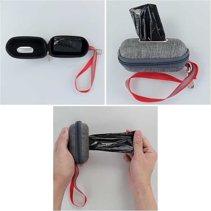 Ramddy 1400 Counts Dog Waste Bags with Dispenser, Dog Poop Bags 40 Rolls, Black