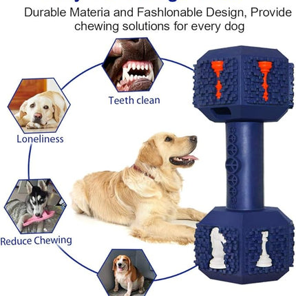 Dog Chew Toys for Aggressive Chewers,Food Grade Non-Toxic Dental Pet Toy,Tough Durable Indestructible Dog Toys for Medium Large Dogs.Blue