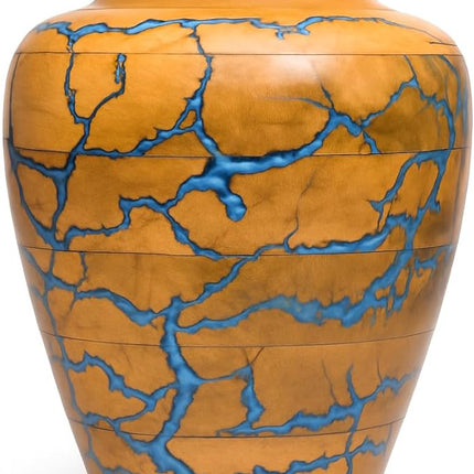 Handcrafted Decoarative Wooden Urns for Human Ashes Adult Male Female, Wooden Urn Box for Pets, Memorial Urn, Funeral Cremation Urn Jar Wooden - Large (200 LBS)