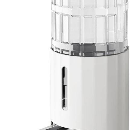 CZPET 2.5 Gallon Dog Water Bowl Dispenser, Automatic Dog and Cat Water Dispenser with Stainless Steel Bowl, Gravity Waterer, Large Capacity, and Quiet Drinking Area for Pets (9.5L,White)