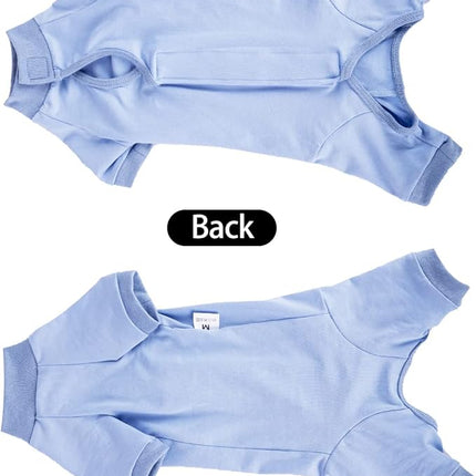 LIANZIMAU Cat Surgical Recovery Suit Professional for Male Female Dog Abdominal Wounds Cone E-Collar Alternative Anti-Licking Pet Surgical Recovery Pajama Suit Soft Fabric Onesie for Cats