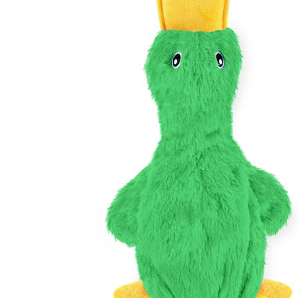 Best Pet Supplies Squeaky Dog Toys with Soft Durable Fabric for Small, Medium and Large Pets Interactive Toy for Indoor Play, Supports Active Biting and Play - Green