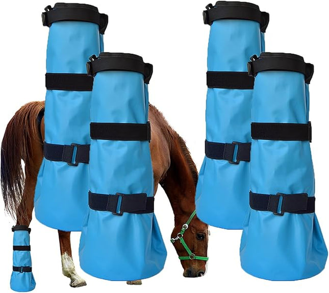 yeezo Hoof Soaking Bag Horse Soaking Boot Hooves Wrapped Easy Soaker Treating Bags with EVA Pad