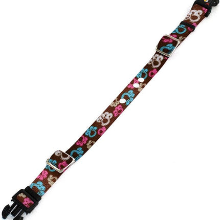 Extreme Dog Fence Replacement Containment and Training Collar Strap for Most Underground Electric Dog Fence Brands - Brown Paws (Medium: 13" - 18" x 3/4")
