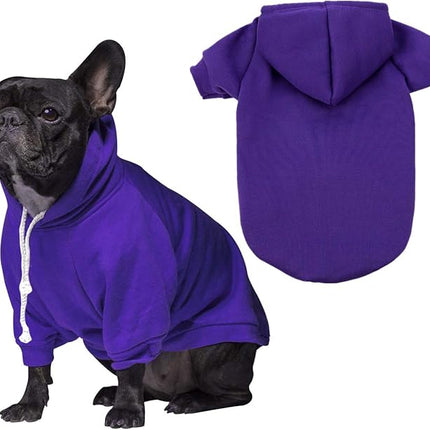 Blank Dog Sweatshirt Pet Hoodie for Puppy Small Dogs Doggie Clothes S