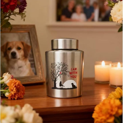 Pet Cremation Urns for Dogs Ashes, Up to 60 lbs Dog Memorial Keepsake Urns for Ashes-Medium (I Am Always with You)
