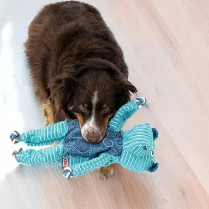 KONG Floppy Knots - Durable No‑Stuffing Squeaky Rope & Plush Dog Toy - for Teething, Playing (Hippo, Extra Large)