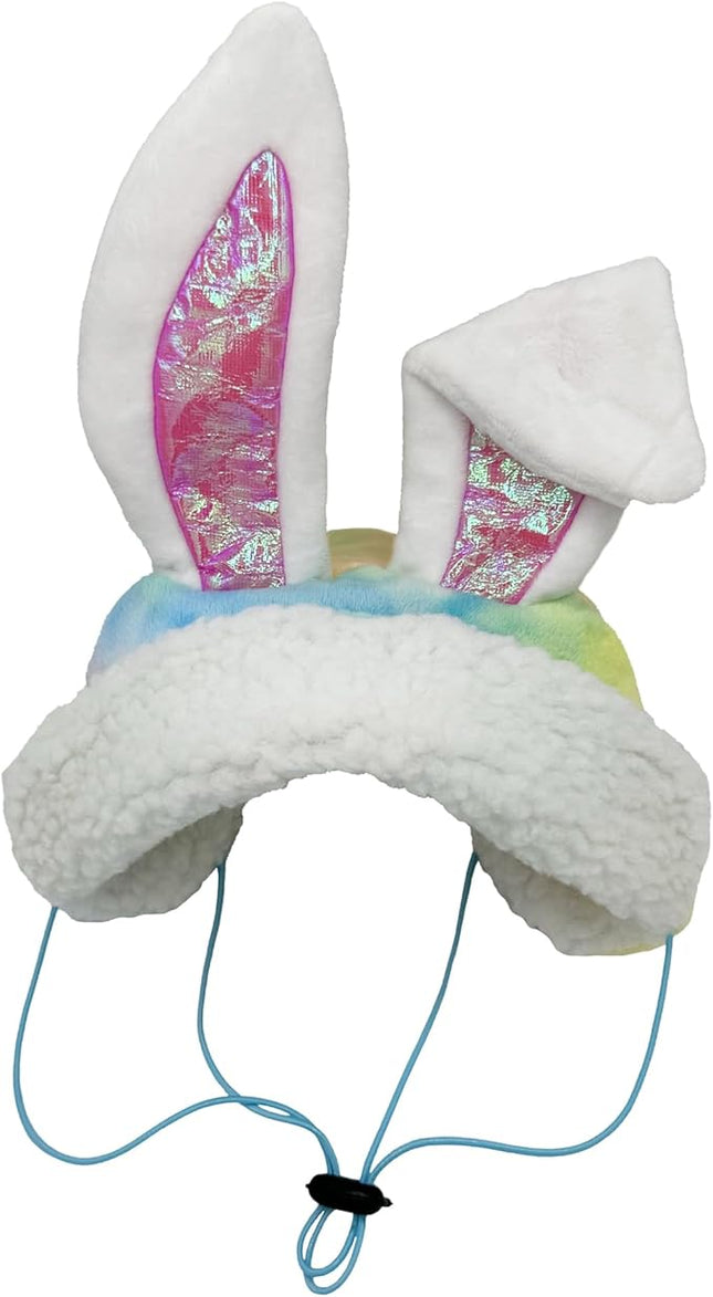 Huxley & Kent Pet Hat for Dogs & Cats - Cute Easter Costume Hat with SnugFit Adjustable Straps - Soft Cap for Spring, Photos & Parties - Bunny Ears, Small