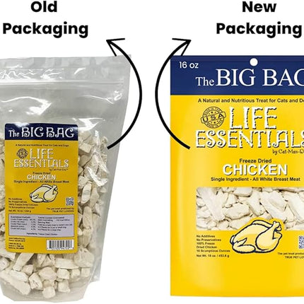 LIFE ESSENTIALS BY CAT-MAN-DOO Catmandoo Dried Chicken Pet Treat (16 Ounce (Pack of 1))