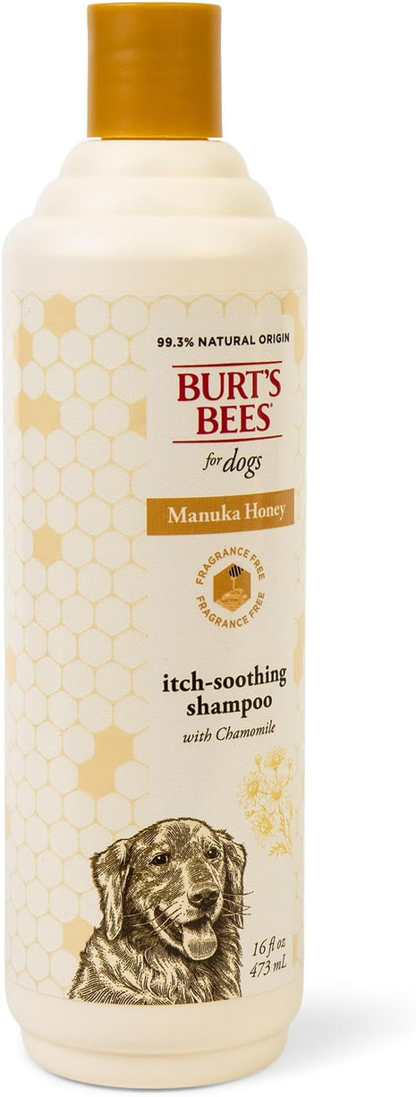 Burt’s Bees for Pets Itch Shampoo with Manuka Honey and Chamomile for Dogs, Itch Relief for Dogs - Naturally Derived Ingredients, 16 Fl Oz