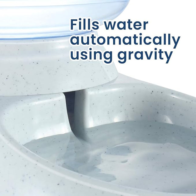 Automatic Pet Water Self-Dispenser - Zento Deals Premium Quality Self-Dispensing Gravity Drinking Pet Waterer, 3.7 Liters Capacity