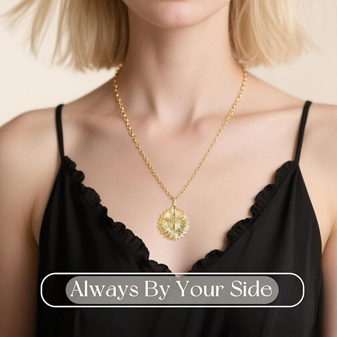 Personalized Pet Portrait Necklace Customized Pet Memorial Necklaces Dog Necklace for Women Custom Pets Necklaces Dog Memorial Jewelry for Cat Mom Dogs Dad (Gold-Silver)