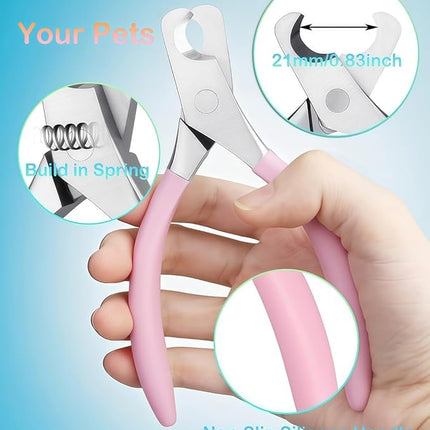 Large Dog Nail Clippers Wide Jaw Opening Heavy Duty Dog Nail Trimmer Cat Claw Clippers