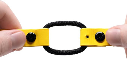 Educator Quick Snap Bungee Dog Collar, Biothane, Waterproof, Odorproof, Easy Connect and Disconnect Clasp and D Ring with Comfort Bungee Loop, Adjustable for Custom Fit, 3/4-Inch, Yellow