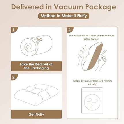 EHEYCIGA Fluffy XXL Dog Crate Pad, Plush Faux Fur Bed for Extra Large Dogs, Calming Anti Anxiety XXL Dog Bed, Washable Soft Warm Mat with Non-Slip Bottom, Dark Grey